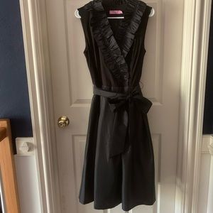 NWOT Eliza J dress with ruffled wrap neckline